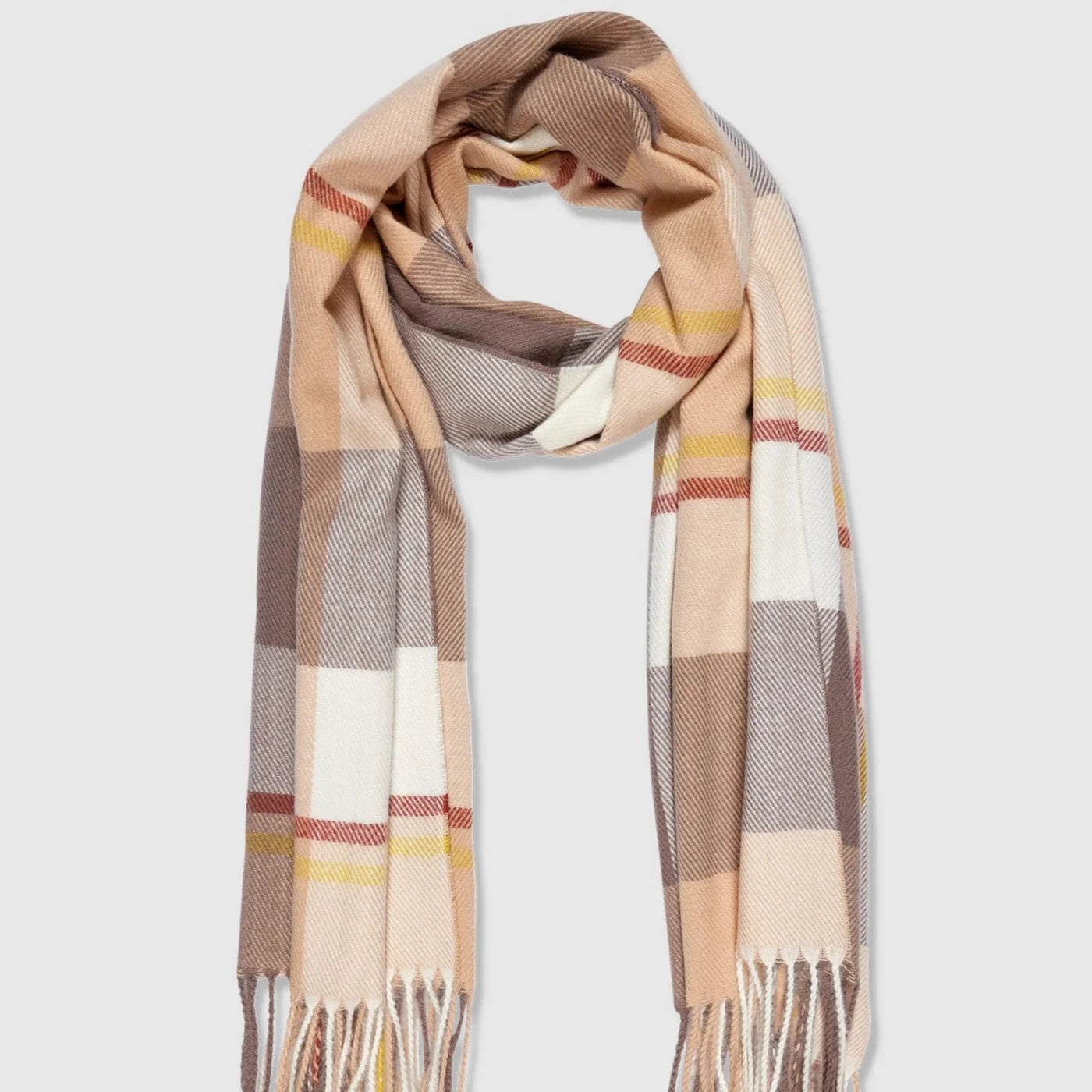 Balmoral Sand Check Scarf