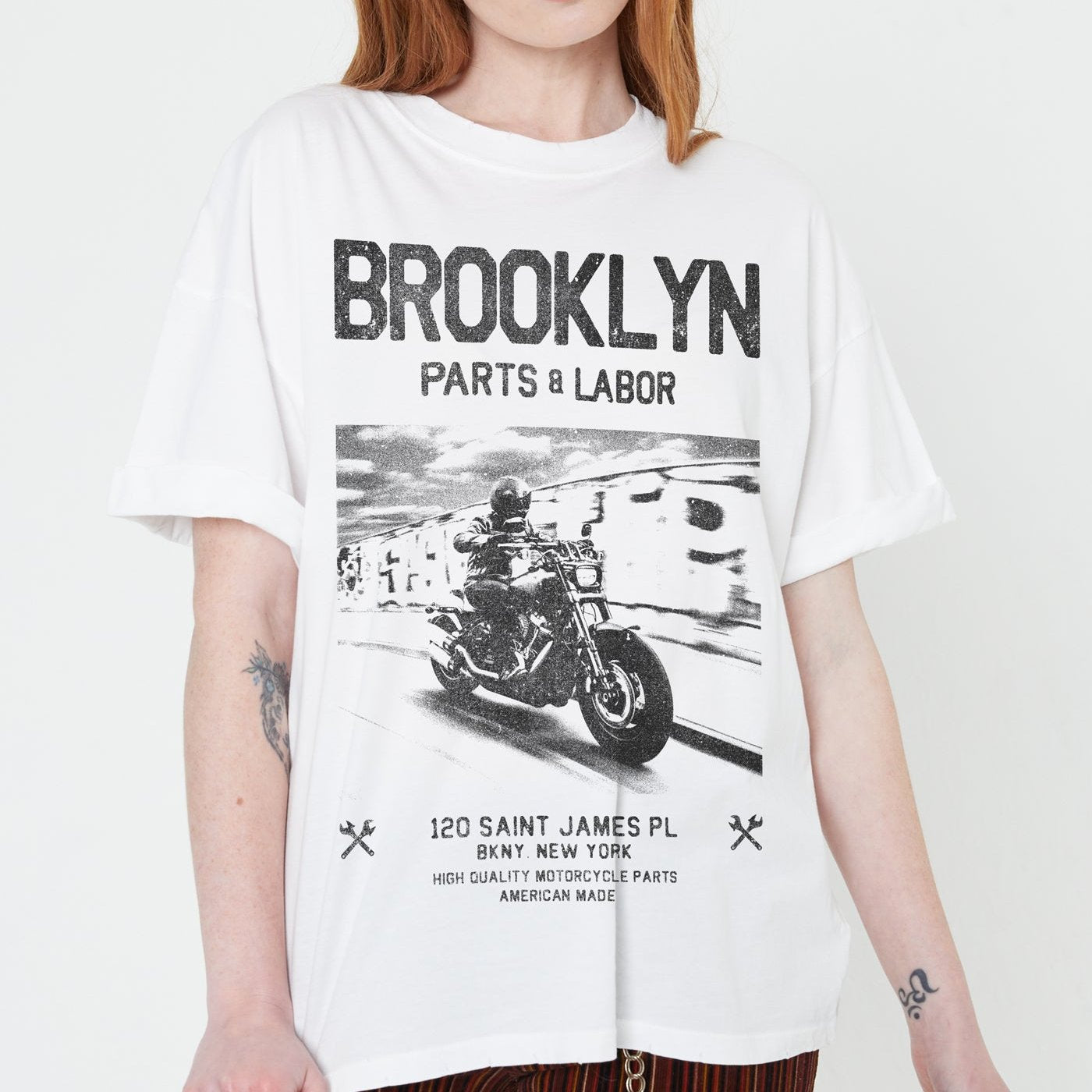 Brooklyn Parts + Labor Boyfriend Tee by Girl Dangerous