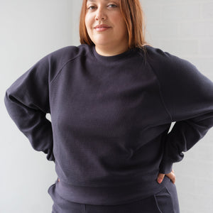 Waffle Raglan Shirt by Brunette the Label