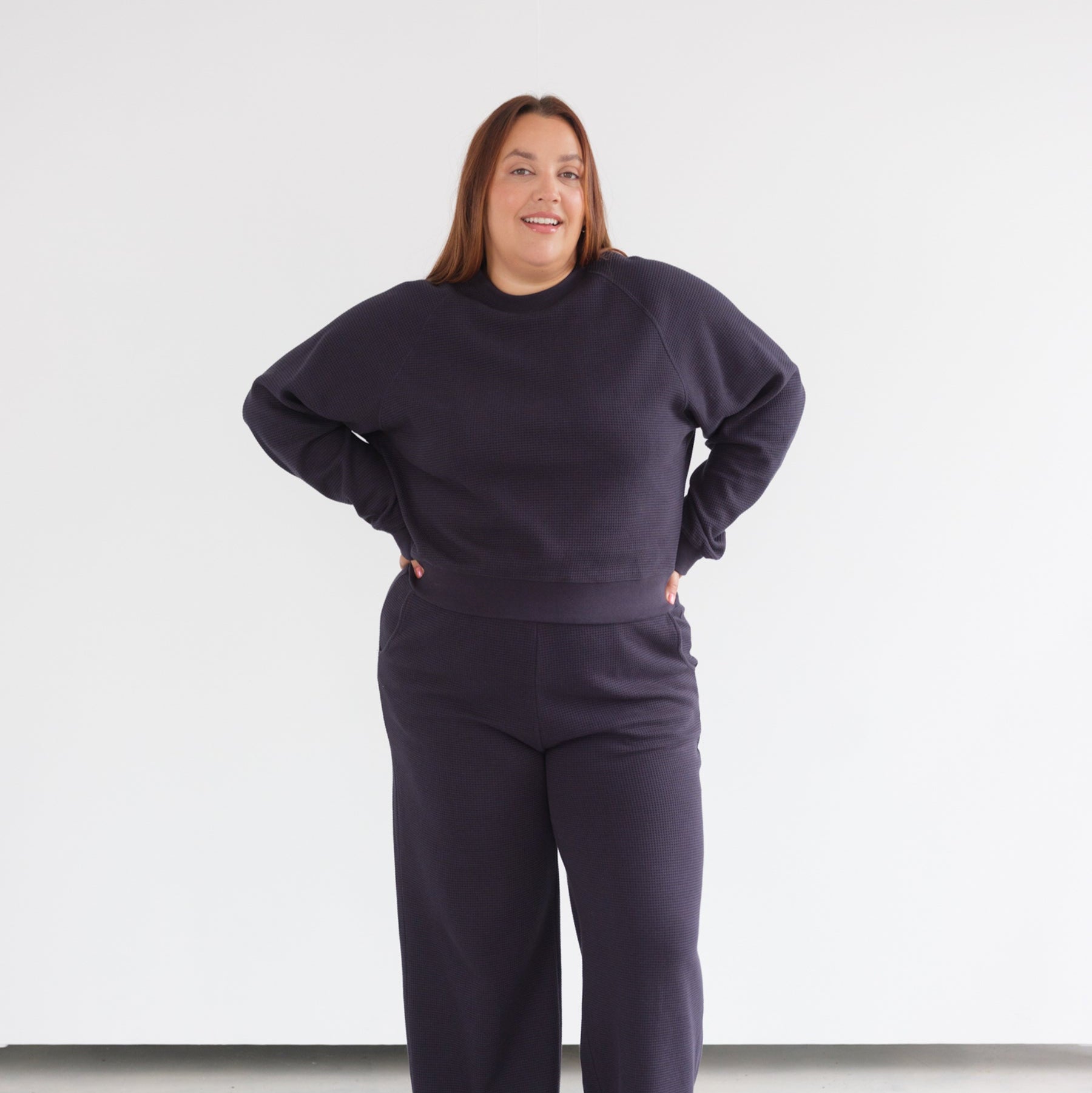 Waffle Raglan Shirt by Brunette the Label