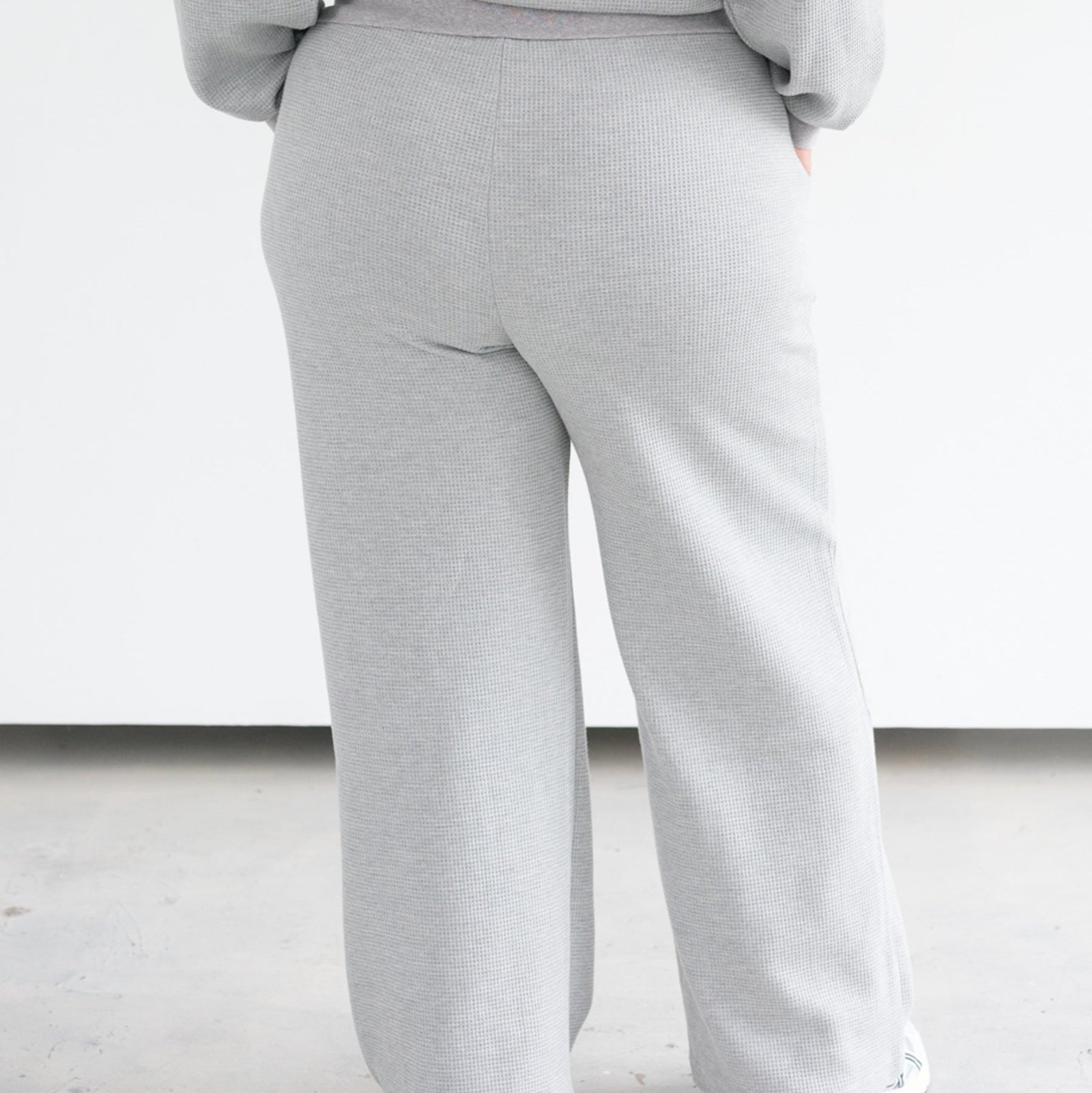 Waffle Knit Wide Leg Pant by Brunette the Label