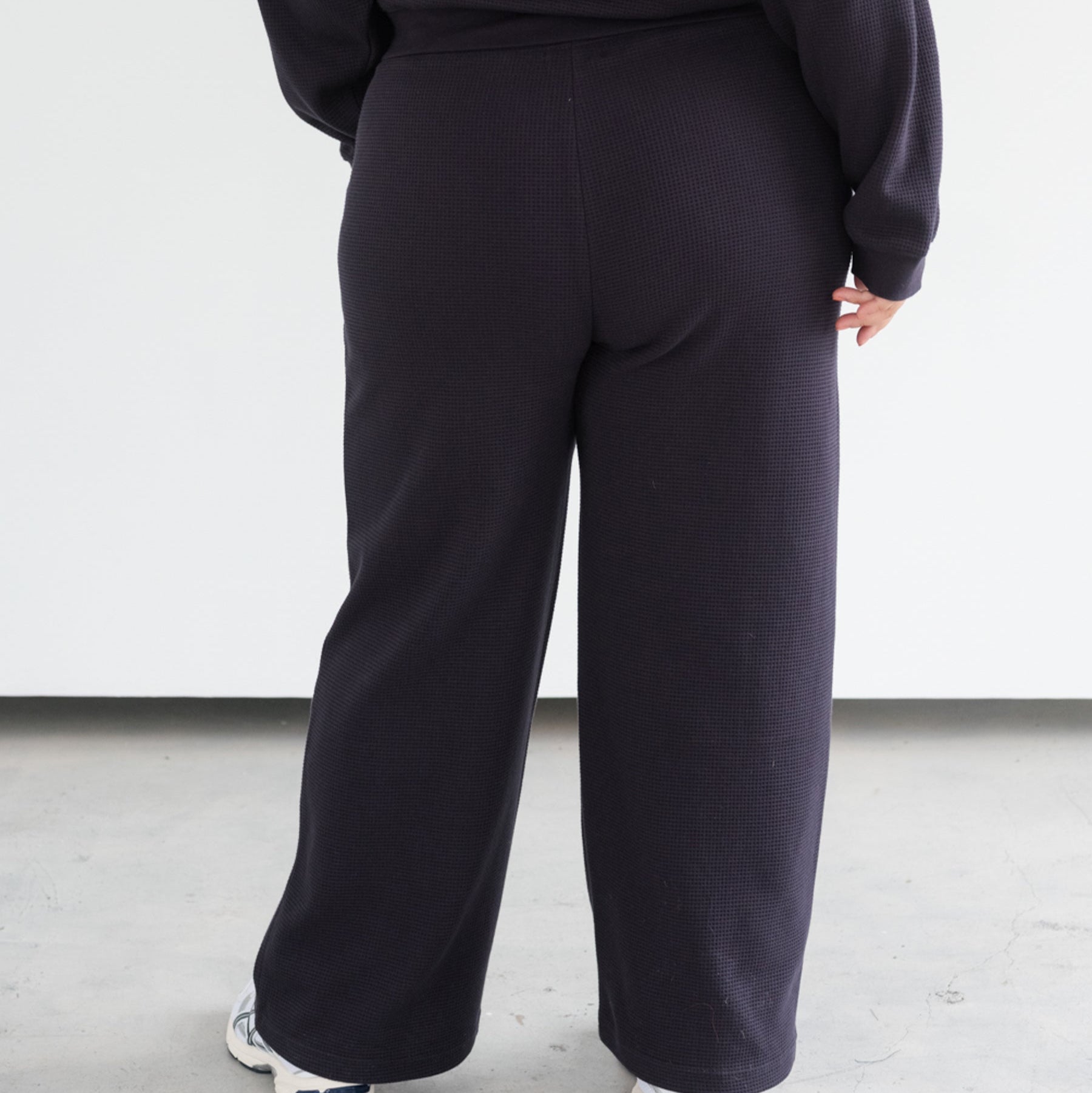 Waffle Knit Wide Leg Pant by Brunette the Label