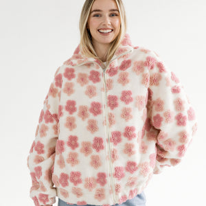 Floral Sherpa Jacket