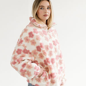 Floral Sherpa Jacket