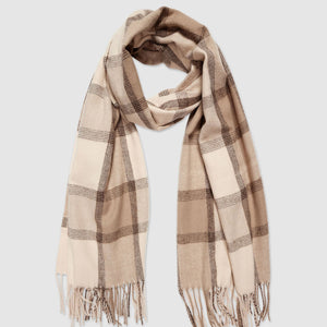 Edinburgh Mocha Plaid Scarf