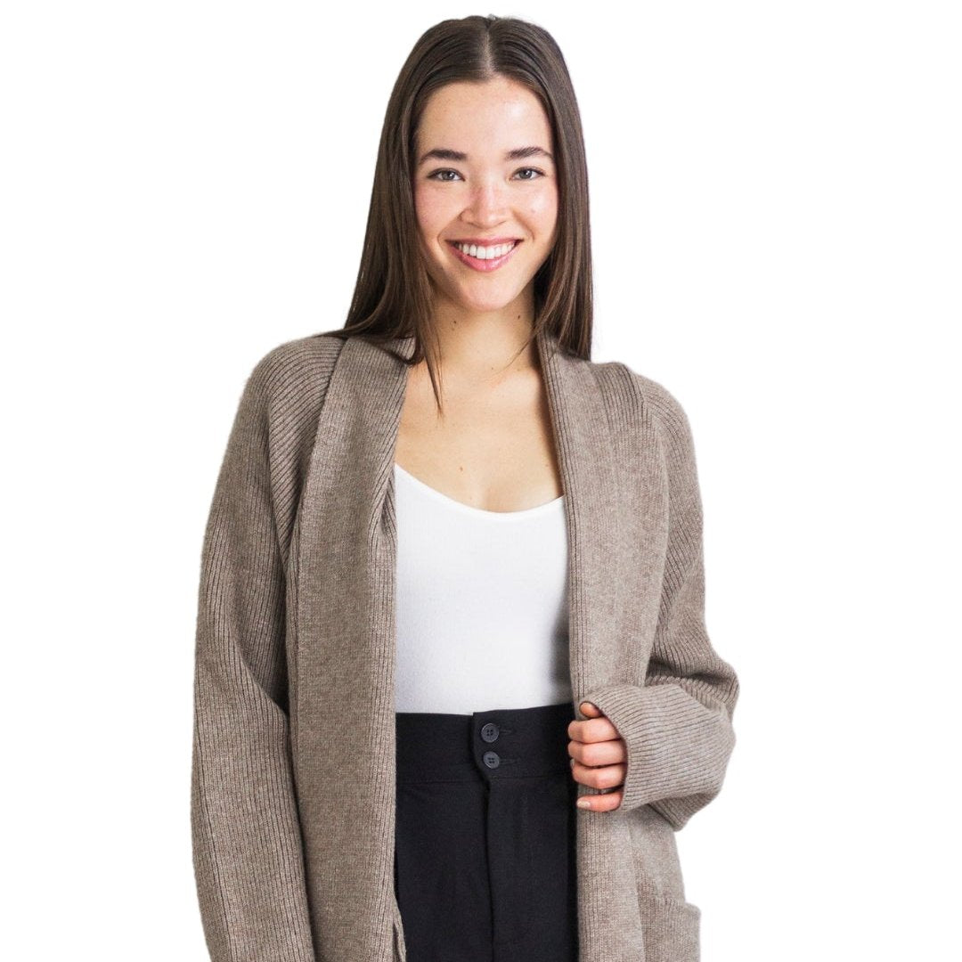 Eleanor Knit Cardigan in Mocha