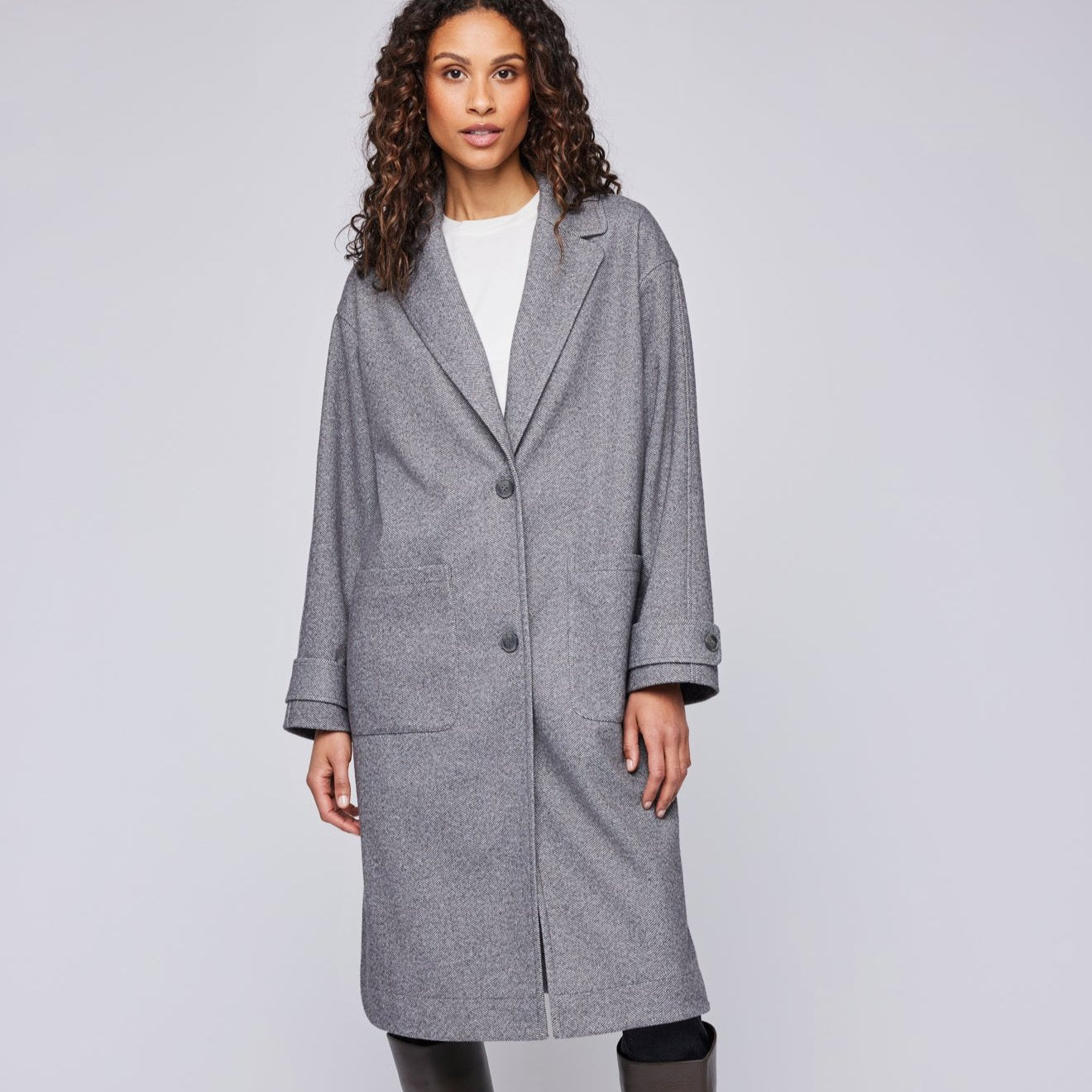 Jude Herringbone Coat