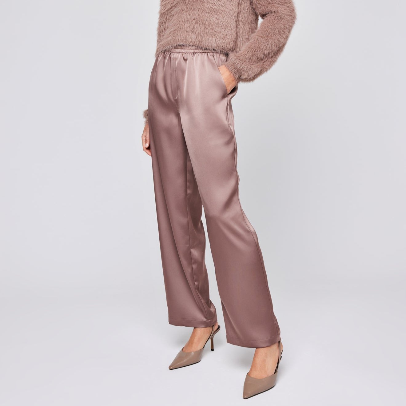 Millicent Satin Wide Leg Pant