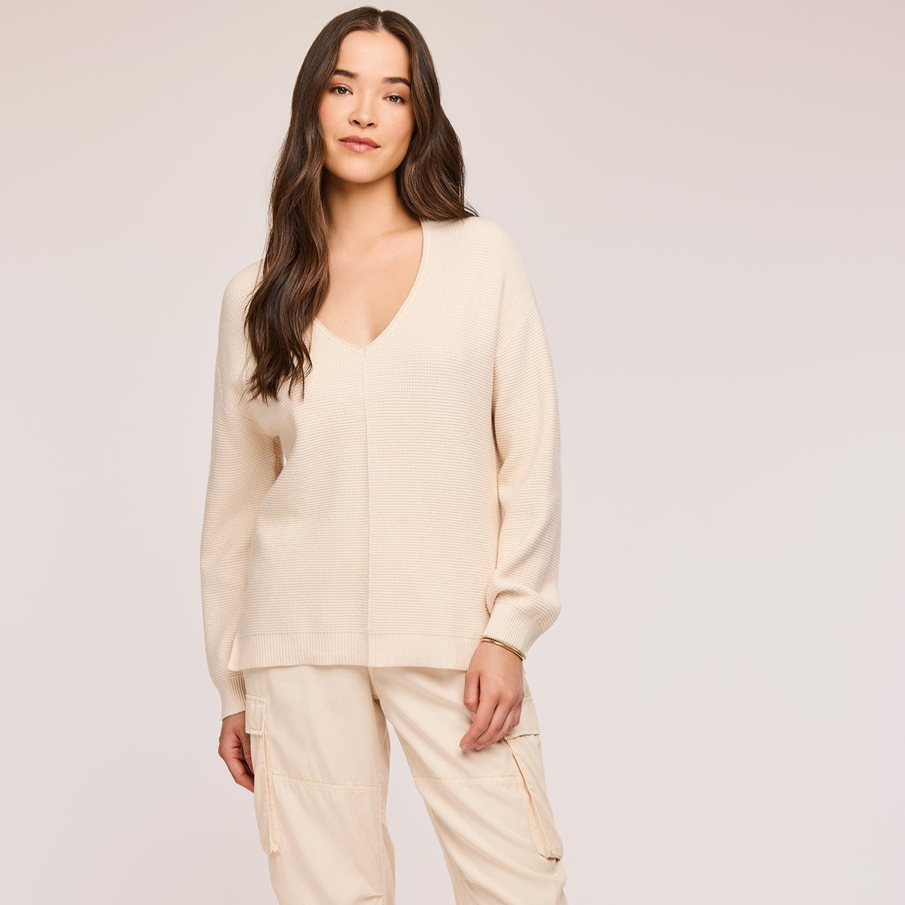 Lisbon V-Neck Knit Sweater
