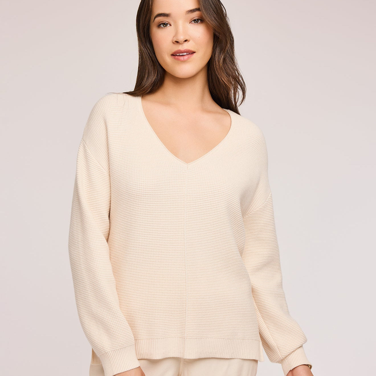 Lisbon V-Neck Knit Sweater