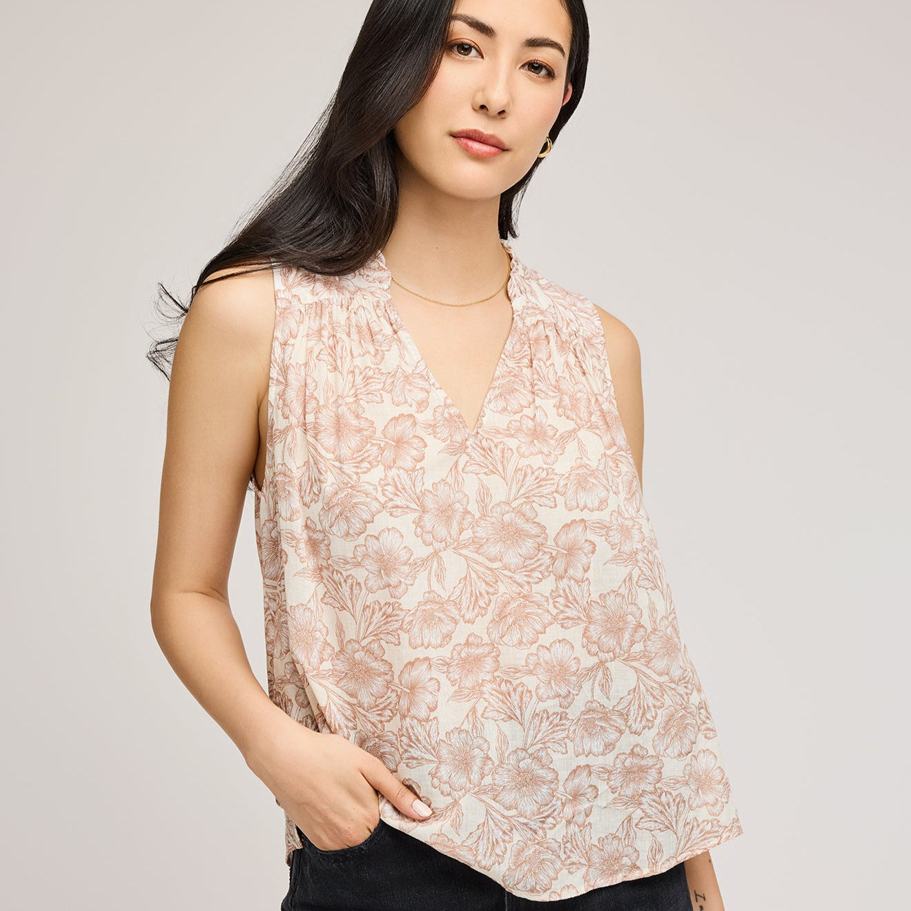 Sofia Floral Shirt / Tank