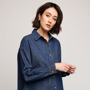 Whitney Denim Button Down Shirt