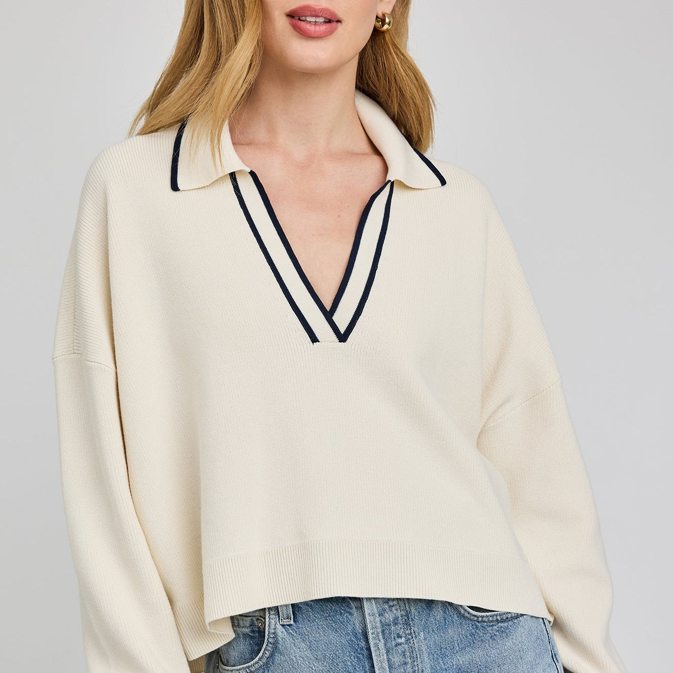 Tristan V-Neck Sweater by Gentle Fawn