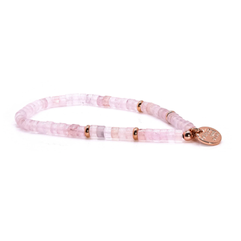 Blush Stone Disc Bracelet