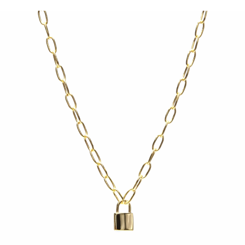 Love Lock Gold Necklace