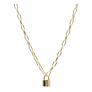 Love Lock Gold Necklace