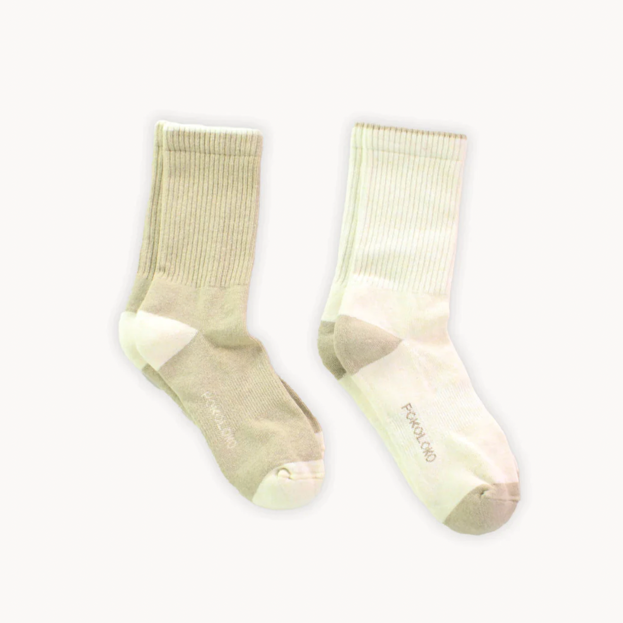 Heel Toe Linen/Beige Socks (Set of 2)