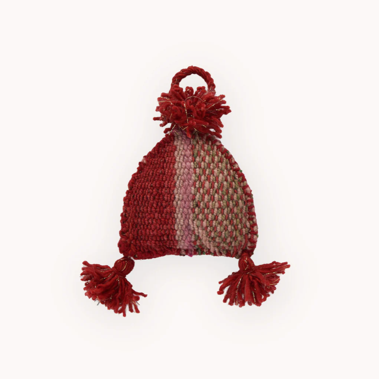 Vintage Hat Hand Embroidered Ornament