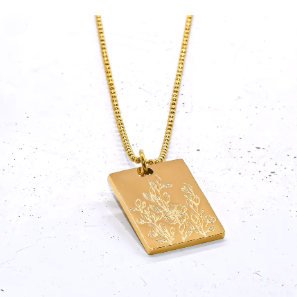 She Is the Wildflower Gold Necklace