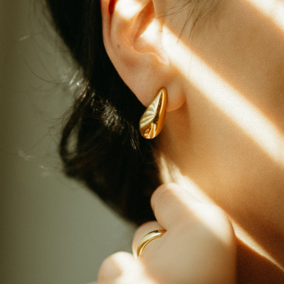 Powerful Silver Hoop Earrings
