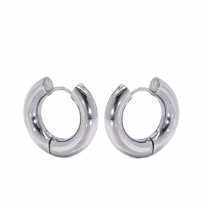 Bold Silver Hoop Earrings