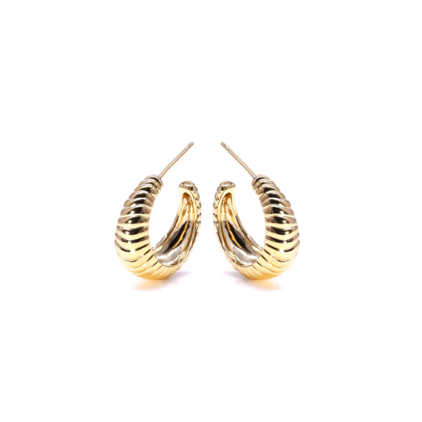 Passionate Gold Hoop Earrings