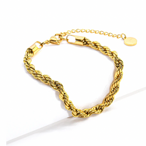 Soleil Gold Rope Chain Bracelet