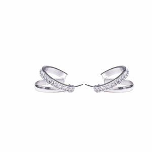 Papillon Silver Hoops