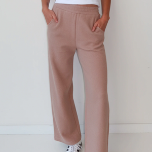 Waffle Knit Wide Leg Pant by Brunette the Label