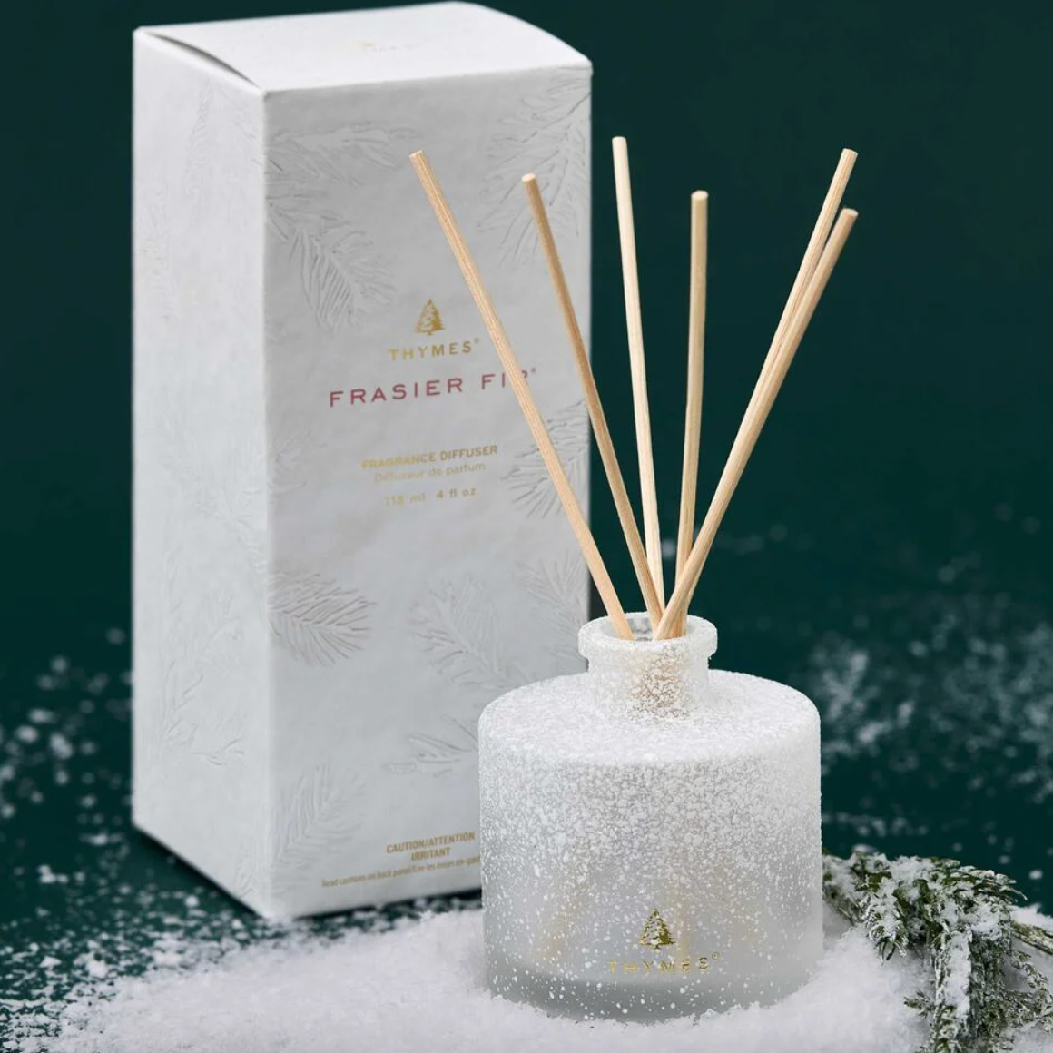 Thymes Frasier Fir Petite Flocked Diffuser