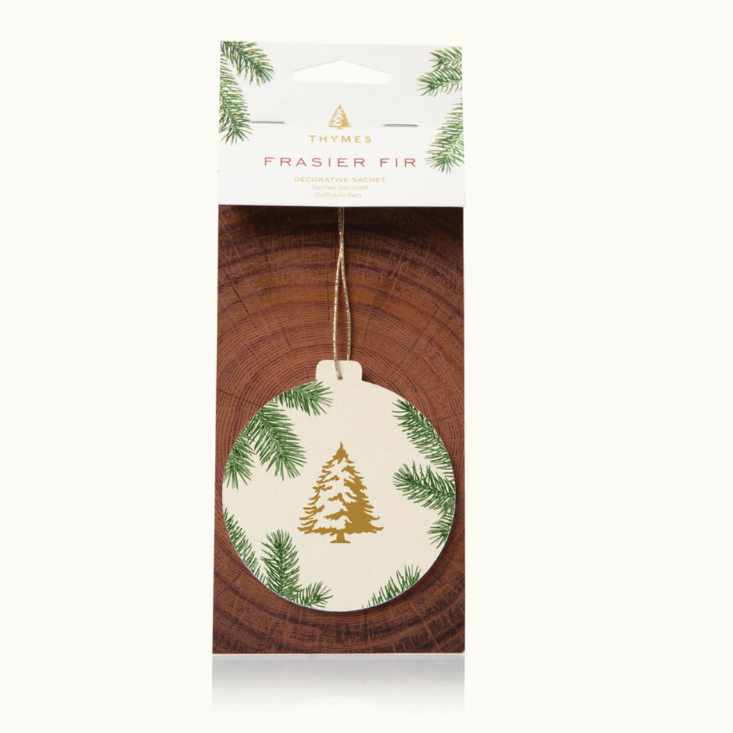 Thymes Frasier Fir Decorative Ornament/Sachet Air Freshener