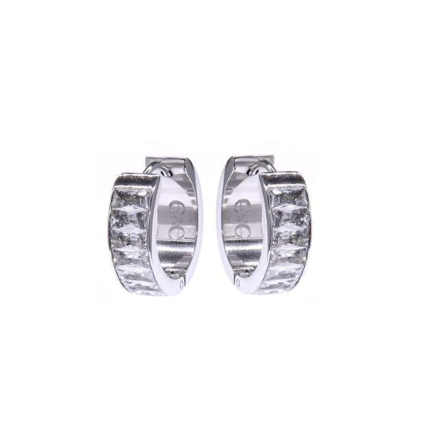 Toscana Silver Hoops