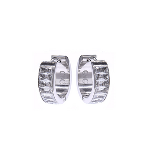 Toscana Silver Hoops