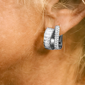 Toscana Silver Hoops