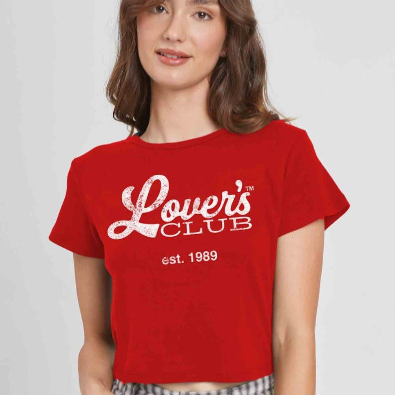 Lover's Club Baby Tee by Girl Dangerous
