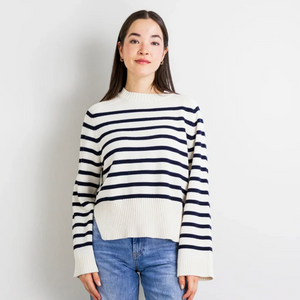 Addie Knit Pullover Sweater in Stripe