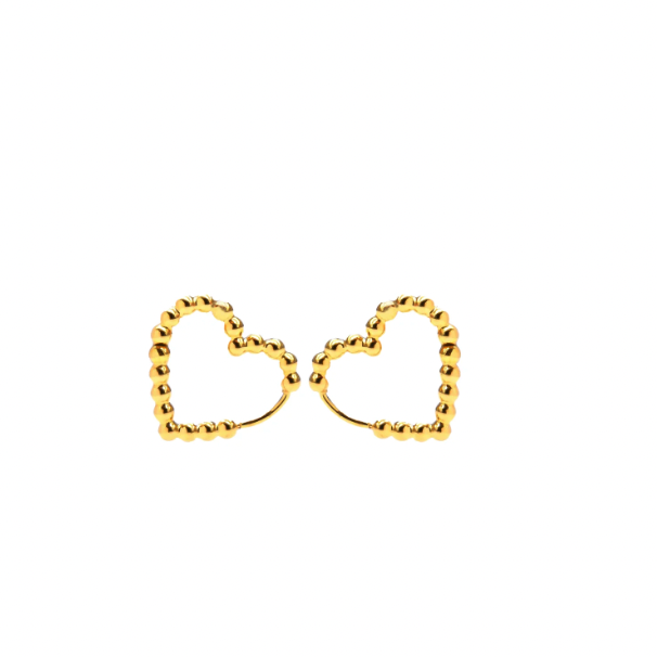 Cuore Gold Hoops