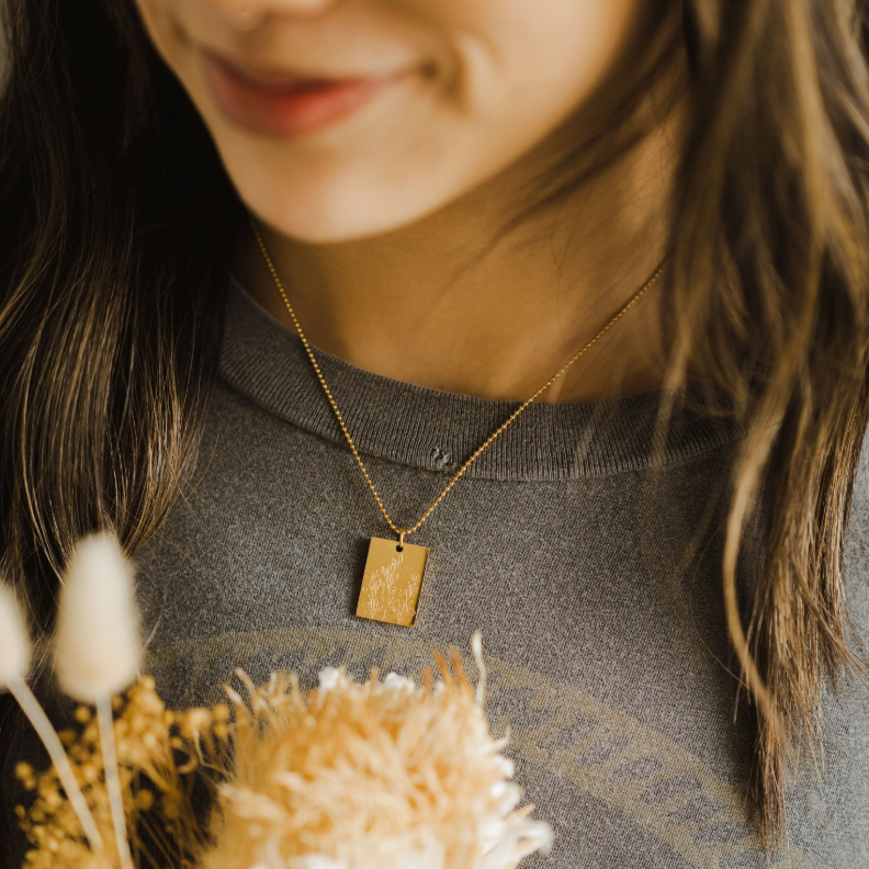 She Is Folklore Gold Necklace