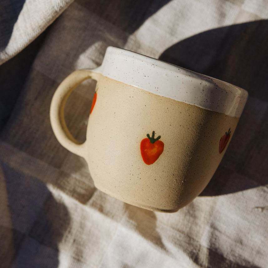 Strawberry Mug by Love Co. Ceramics