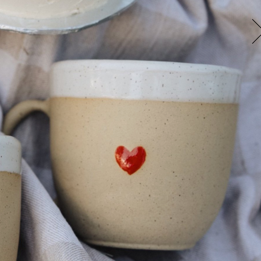 Red Heart Mug by Love Co. Ceramics