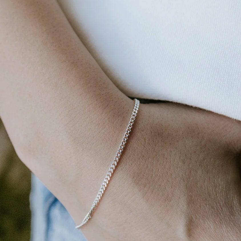 Curb Bracelet - Sterling Silver