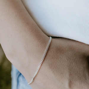 Curb Bracelet - Sterling Silver