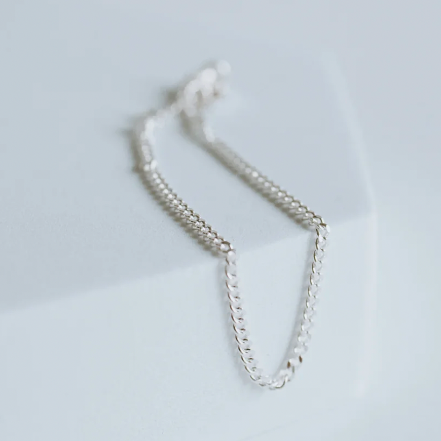 Curb Bracelet - Sterling Silver