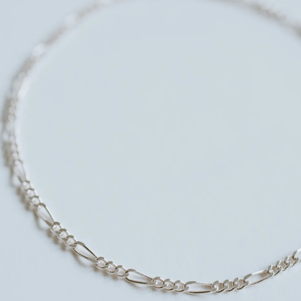 Figaro Bracelet - Sterling Silver