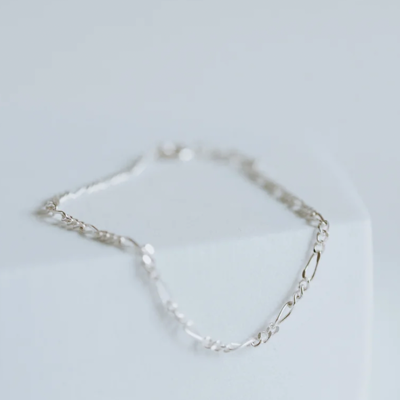 Figaro Bracelet - Sterling Silver