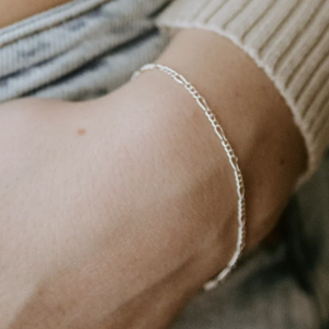 Figaro Bracelet - Sterling Silver