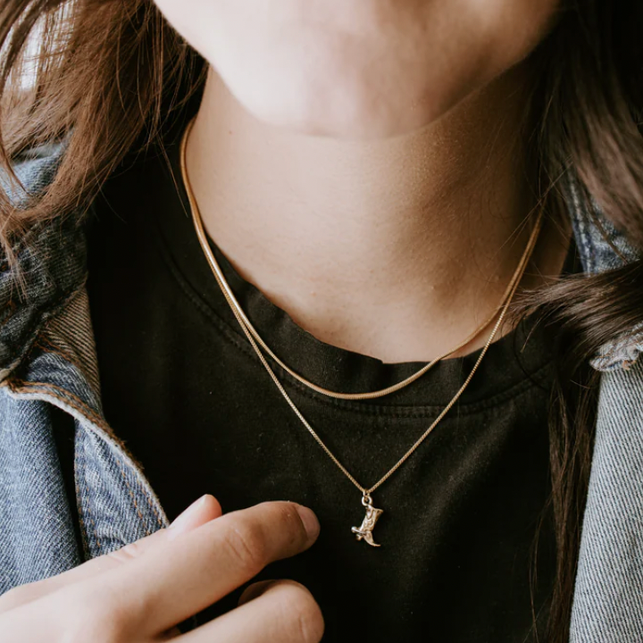 Cowboy Boot Necklace
