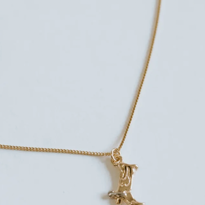 Cowboy Boot Necklace