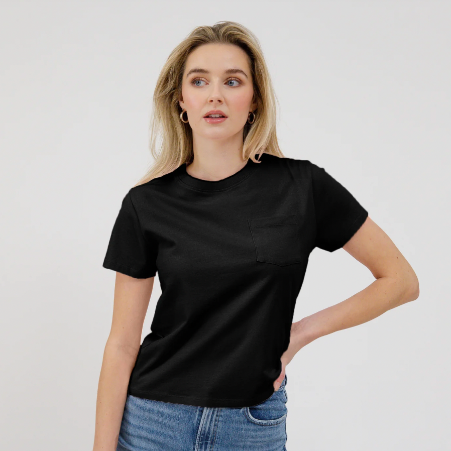Pocket Tee by Brunette The Label