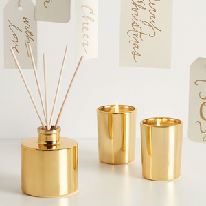 Thymes Fraser Fir Petite Gold Reed Diffuser